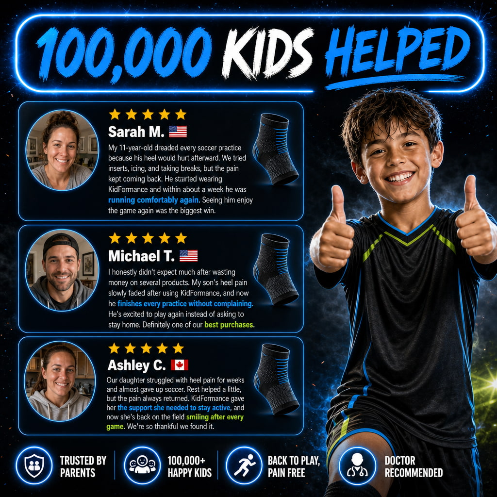 KidFormance — Youth Heel & Growth Plate Support Sleeves