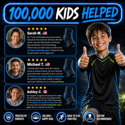 KidFormance — Youth Heel & Growth Plate Support Sleeves